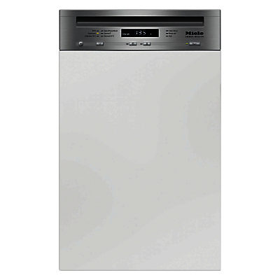 Miele G4720 SCi Semi Integrated Dishwasher, Clean Steel Miele G4720 SCi Semi Integrated Dishwasher, Clean Steel